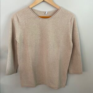 Agnona Tan Women's Cashmere Sweater M